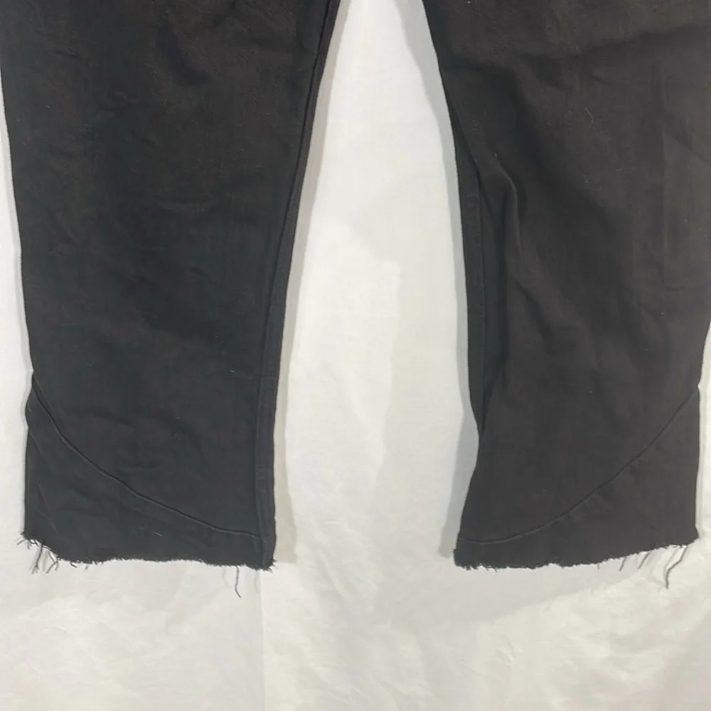 Bdg blck denim raw hem pants